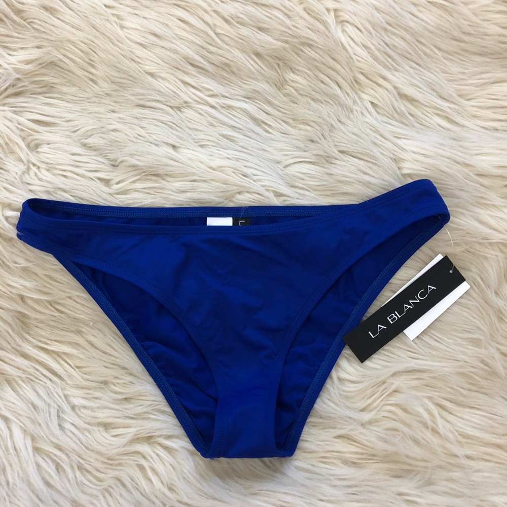 La Blanca royal blue bikini bottoms - Picture 1 of 5